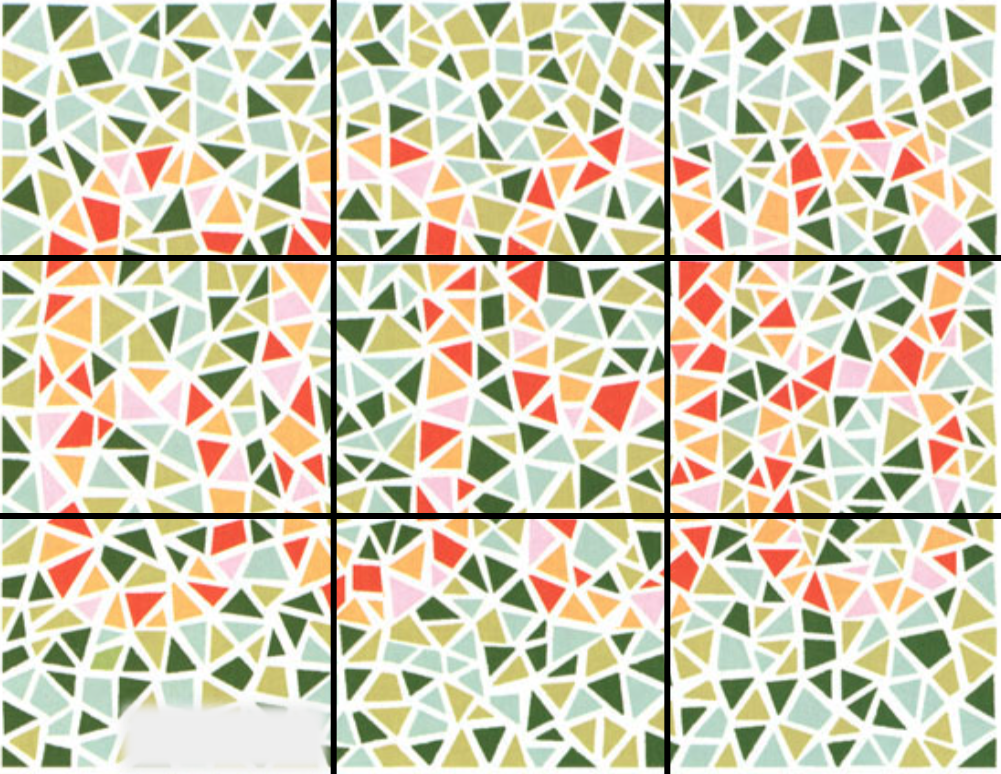 镰刀, 纵向贯穿第 6、9 两格