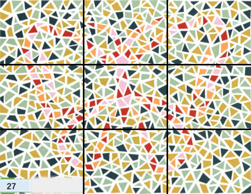 竖向的大菱形，位于中央即第 5 格