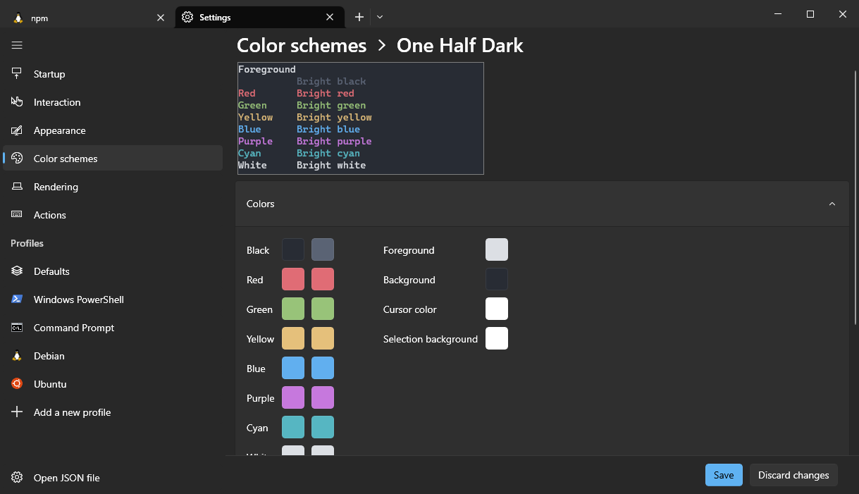 Windows Terminal 配置