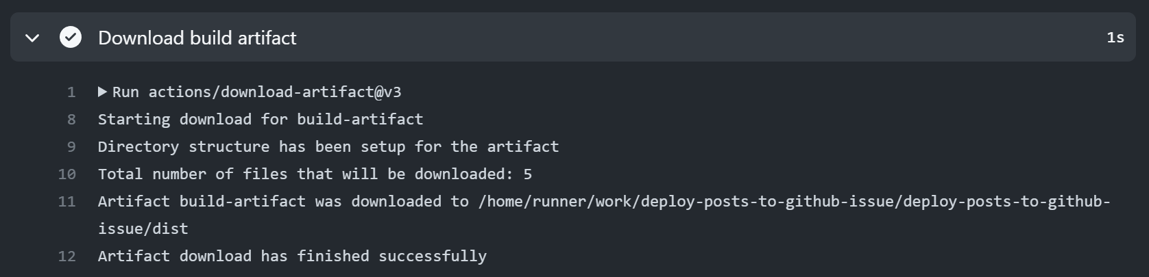 Download build artifact