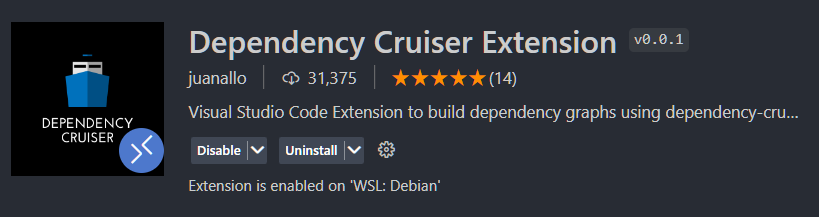 Dependency Cruiser Extension